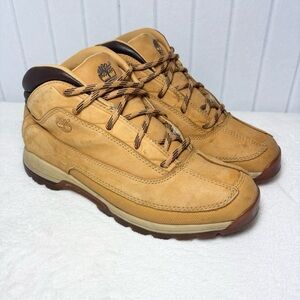 Timberland Euro Dub Men's Tan Leather Boots Size 10M